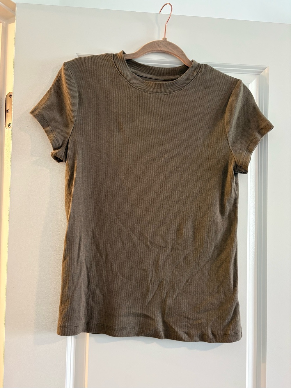 Classic Crewneck Short Sleeve Tee - Olive Green